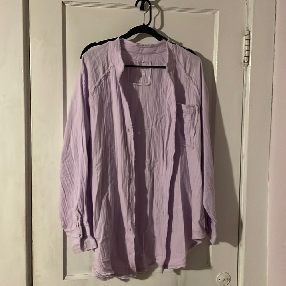 Aerie Pool to Party Button Down Shirt